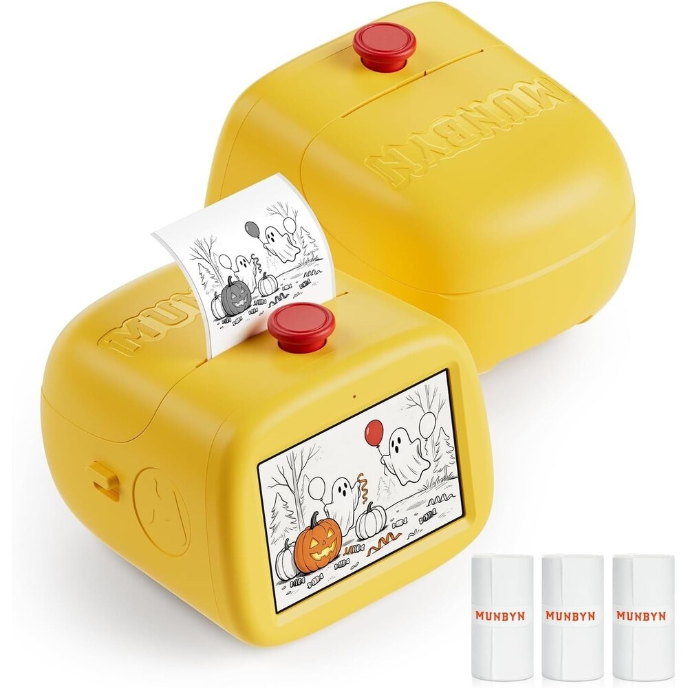 Kids Inkless Thermal Sticker Maker, Smart Voice-Activated Portable L